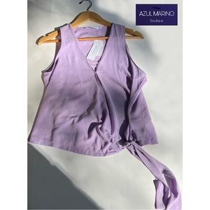 All in Favor — Lilac Sleeveless Blouse • Blusa sin mangas •